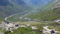 Norvège - Vallée encaissée vu du barrage du Styggevatnet 