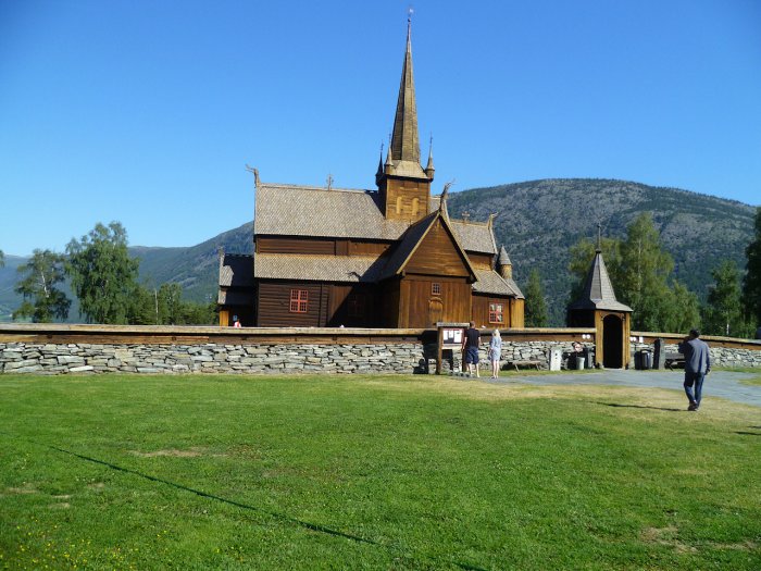 Norvège - L'église en bois debout de Lom
