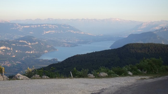 Le lac du Bourget vu du Grand Colombier